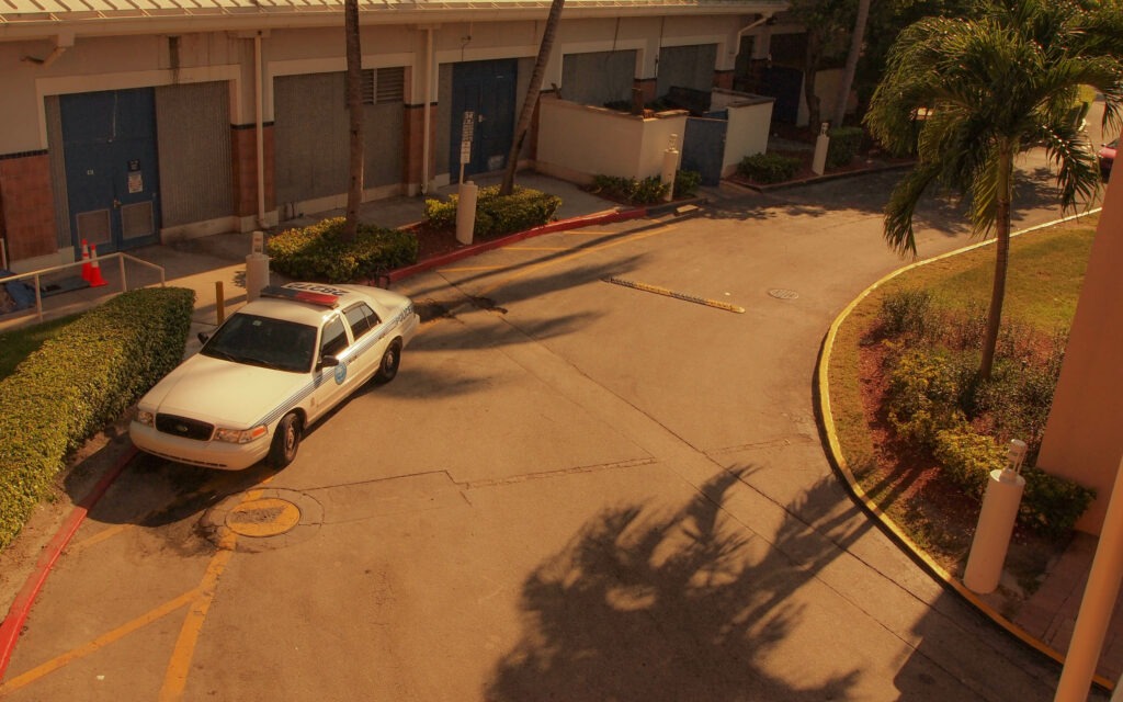 Une Ford Crown Victoria de police, comme dans les films américains !