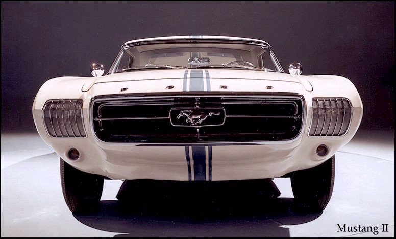 Mustang II concept 1963 (vue de face)