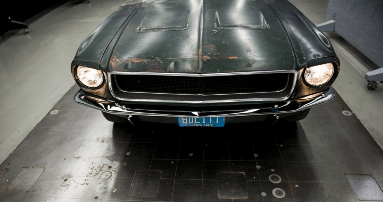La Bullitt 8R02S125559 à l'époque de sa vente aux enchères.