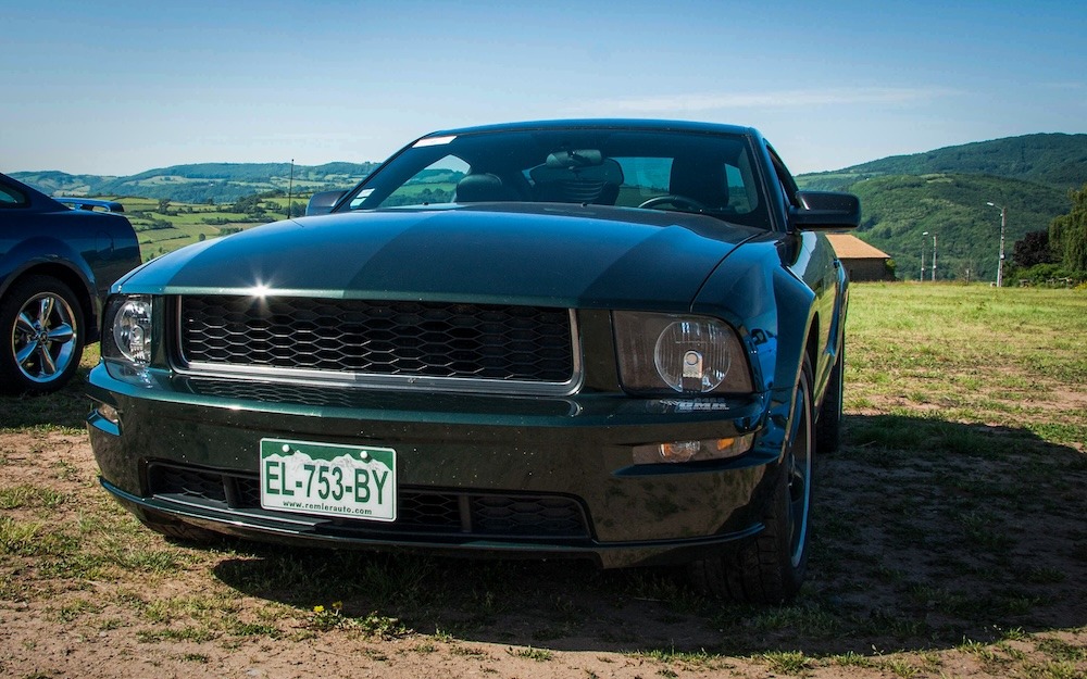 La Bullitt 2008 de David dans le Beaujolais au cours d'une balade que nous avons effectué ensemble.
