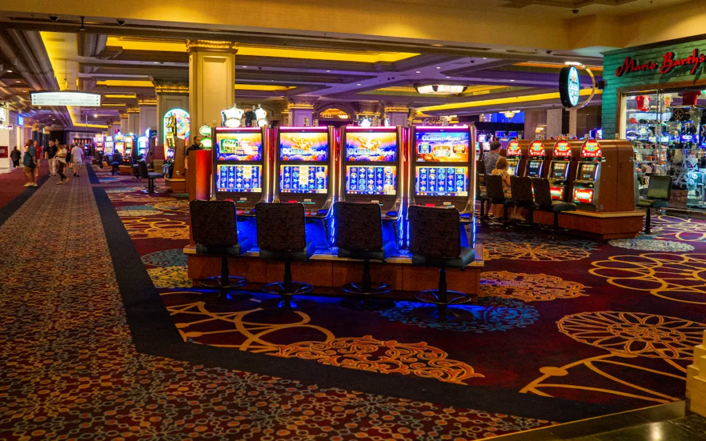 Slot machines are everywhere in Las Vegas!