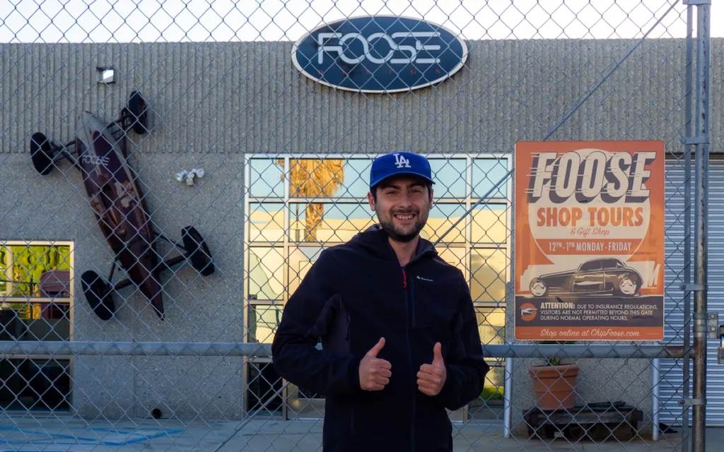 Again, it wasn't planned, but I was lucky enough to come and see Chip Foose's business!