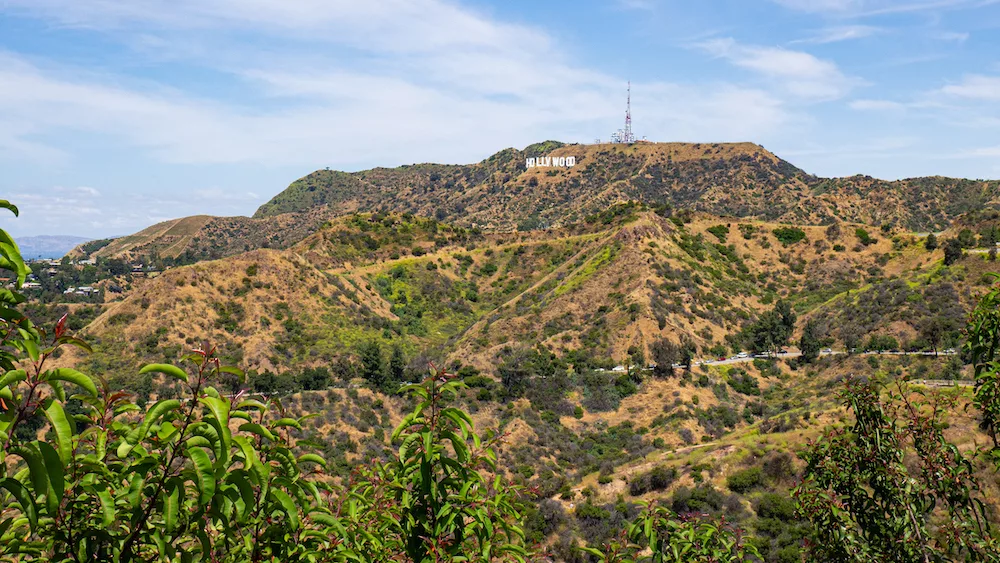 Le panneau Hollywood.