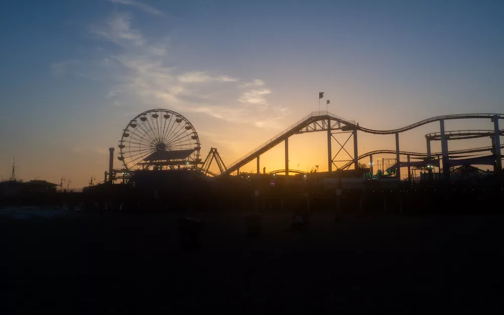 The last shot of the day is for Santa Monica Pier.