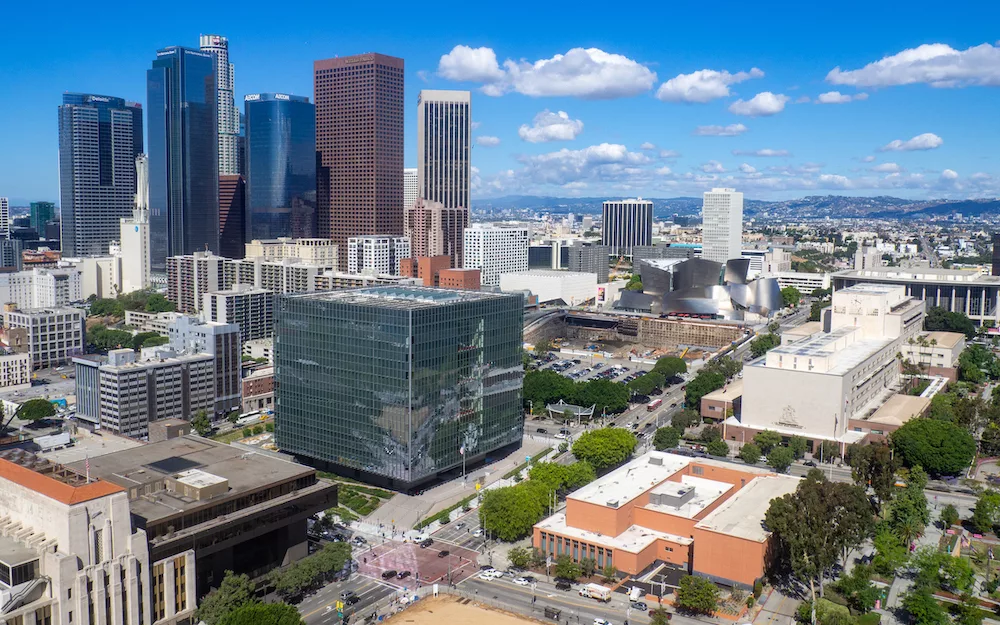 A breathtaking view of the Los Angeles skyline!