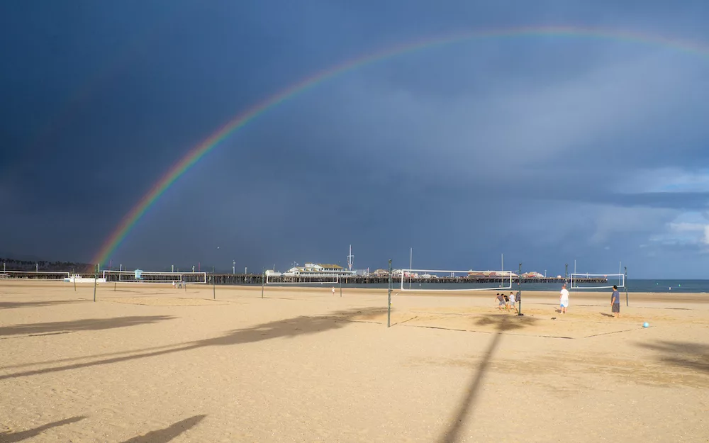 Un arc en ciel se dessine...