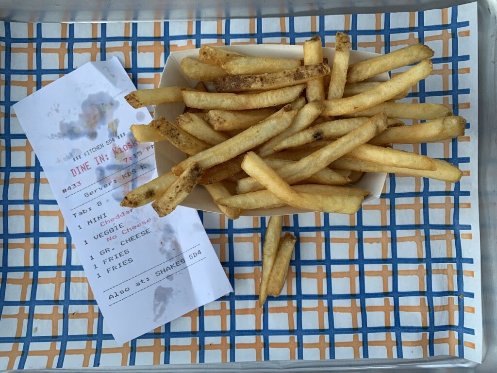 Les premières frites américaines des filles !