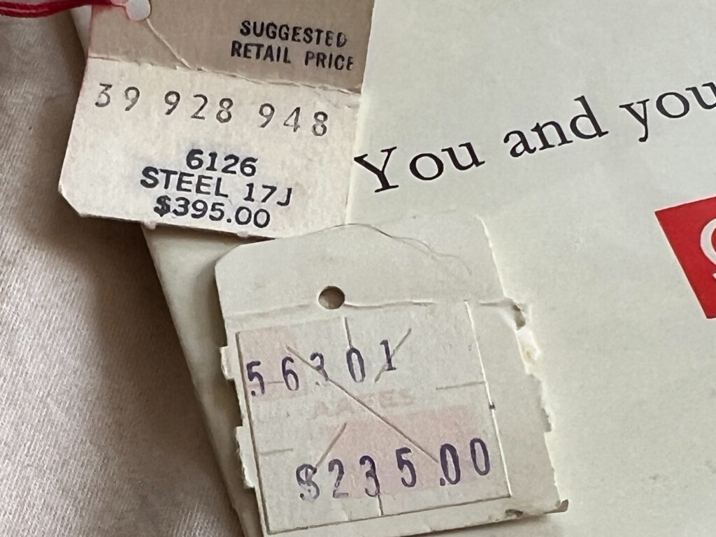 Les papiers d’origine de la Speedmaster.
