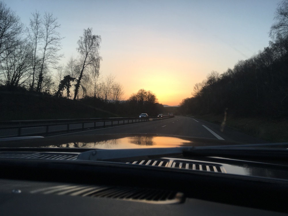 Le fameux lever de soleil  le samedi 7 avril...
