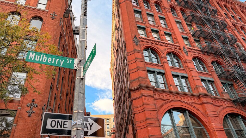 Nous voilà à Mulbery Street, dans le quartier NOLITA, avant de rejoindre Little Italy.