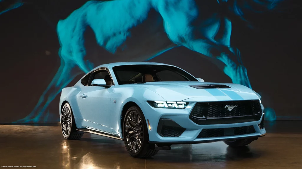 La Mustang GT 2024 issue de la collaboration Ford x Sydney Sweeney