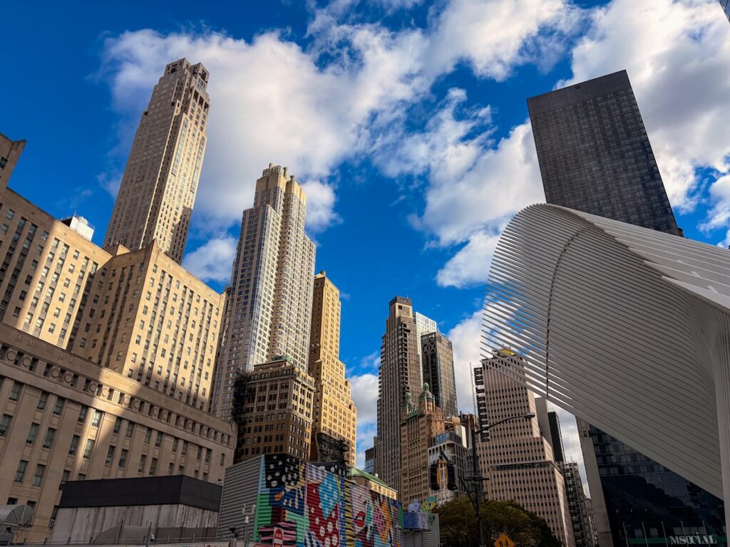 Vue sur une partie de New-York depuis le World Trade Center.
