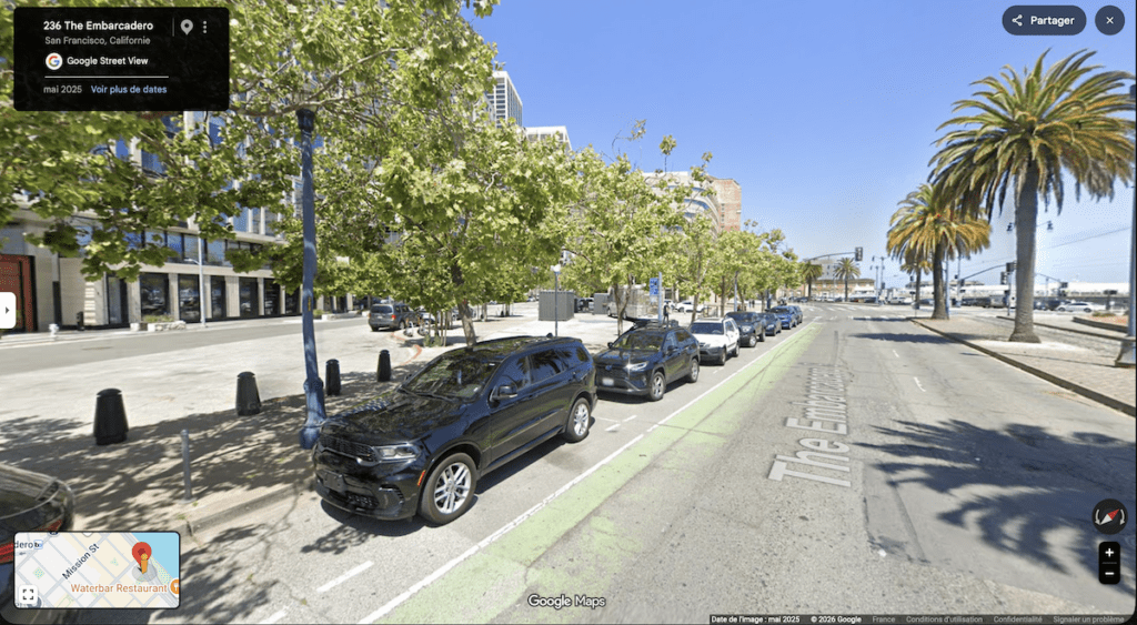 L'ancien emplacement du Kennedy Hotel vu depuis Google Street View.