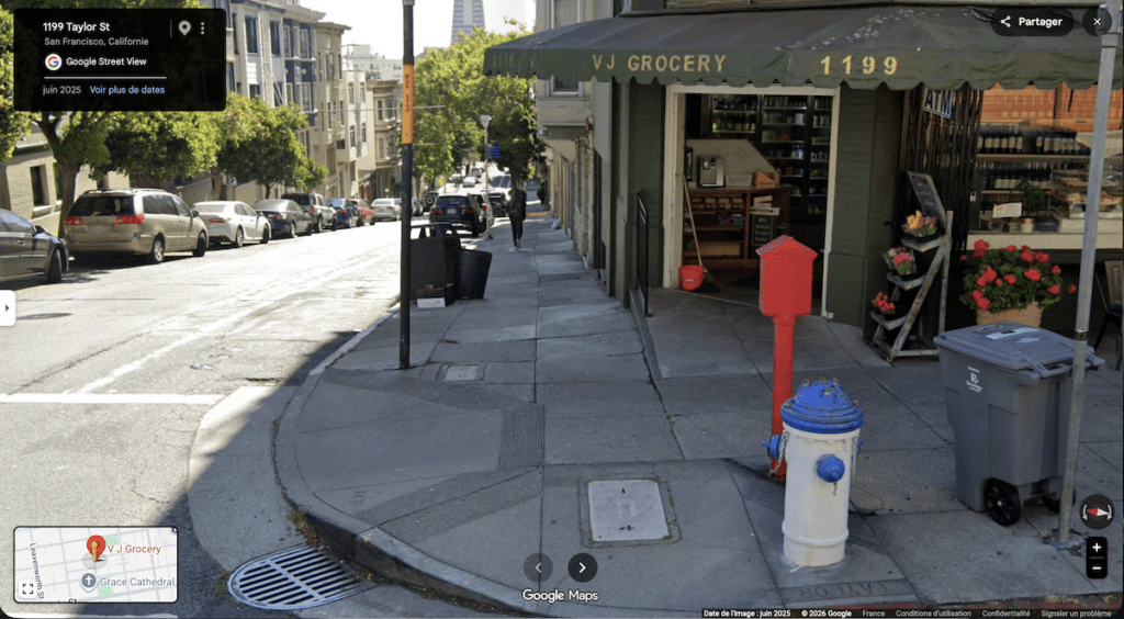 Le VJ Grocery vu depuis Google Street View.