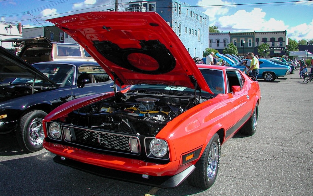 Mustang Mach 1 au Good Ol Days Car Show de Richmond Michigan en 2012